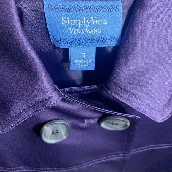 Simply Vera Vera Wang purple small jacket - Picture 9 of 11